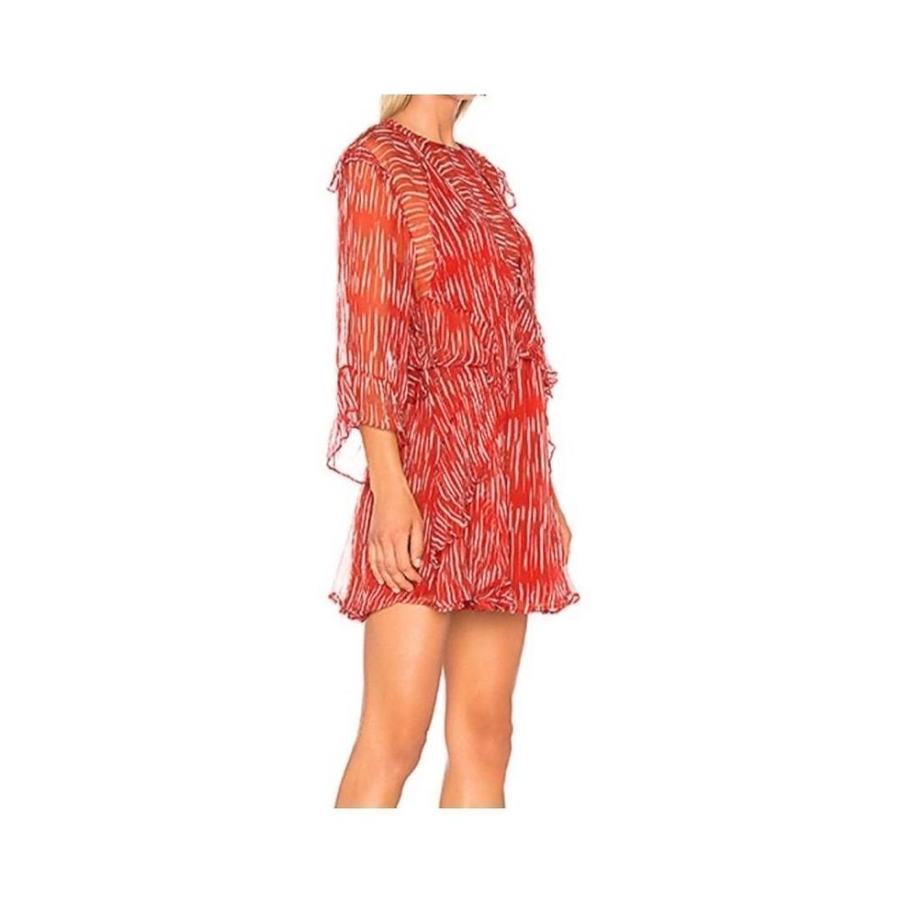 IRO- Canyon Dress in Red and Ecru sz 36